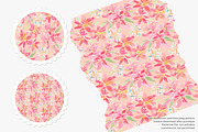 Elegant pink lily seamless pattern, a Pattern Graphic by Pink Studio Art (Thumbnail 2 of 4)
