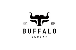 livestock animal buffalo logo simple, a Branding & Logo Template by Maylianaw28
