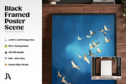 Black Framed Poster DIN A PSD Mockup, a Household Mockup by Julian Adams (Thumbnail 2 of 3)