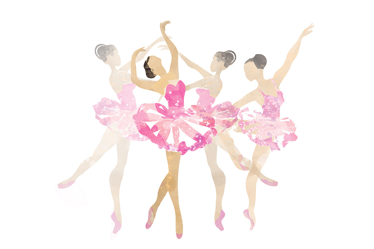 Pink ballet.watercolor, a Person Illustration by art_mouse (Photo 7 of 7)