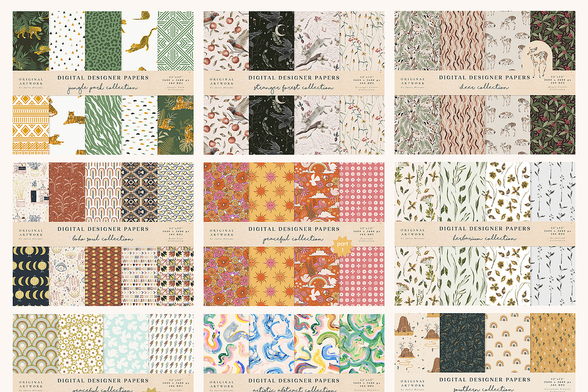 Unique Pattern Bundle, a Pattern Graphic by Julia Dreams (Photo 8 of 10)