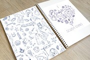 Diving doodles, patterns, lettering., an Illustration by airdynamic (Thumbnail 3 of 8)