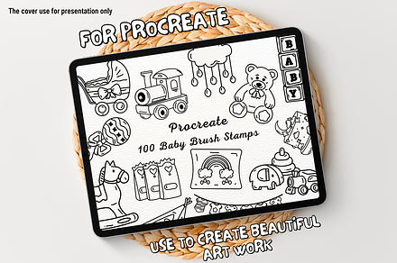 100 Baby Procreate Stamps