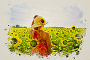 Artistic Watercolor Effect Photoshop, an Action Add-On by liptouse (Thumbnail 2 of 11)