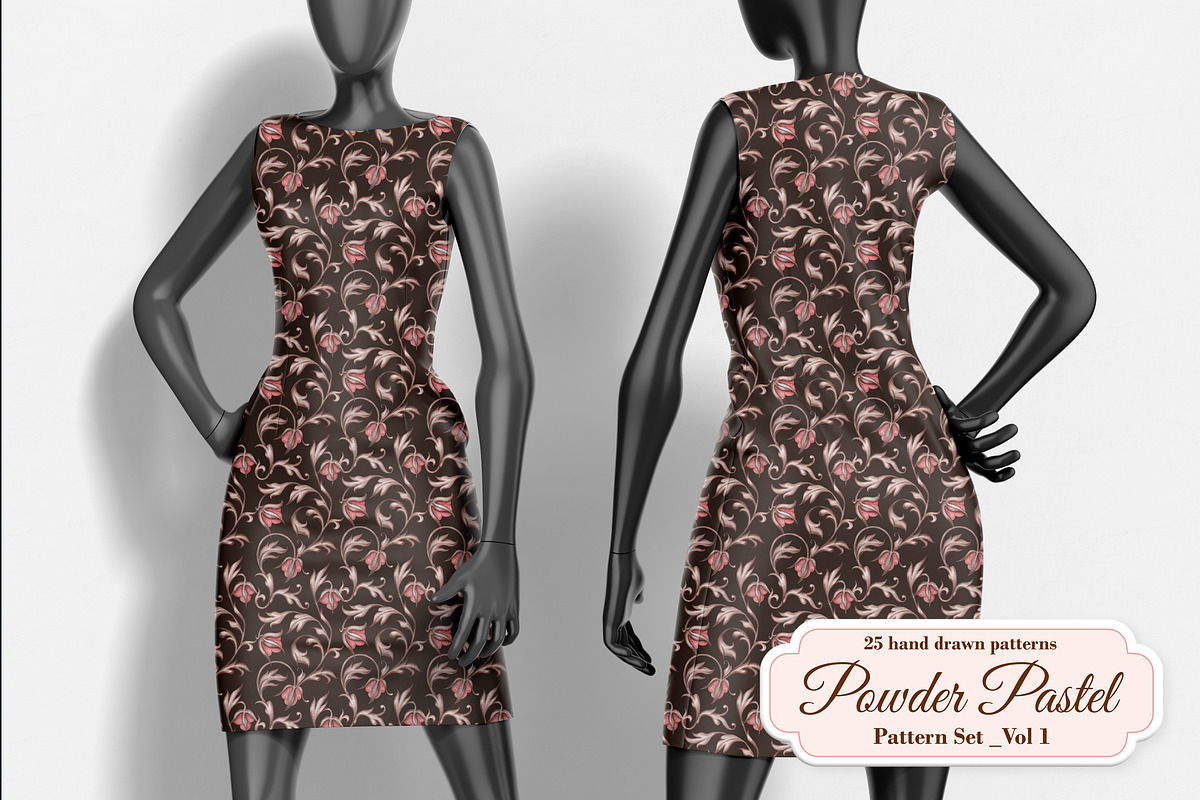 Powder Pastel Pattern Set Part 1, a Pattern Graphic by L- design studio (Photo 9 of 9)