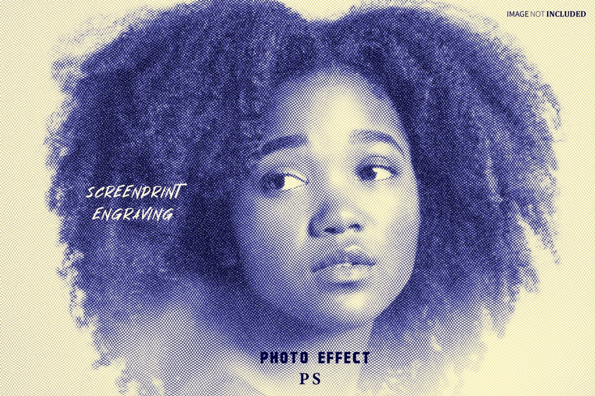 Screen Print Engraving Photo Effect, a Layer Style Add-On by WudelMbois Studio (Photo 1 of 3)