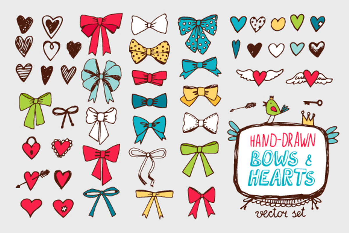 Bows & Hearts, an Object Graphic by ianakauri (Photo 2 of 16)