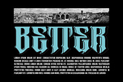 Metrim - Logo Font, a Blackletter Font by Nirmana Visual (Thumbnail 15 of 16)
