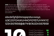 Stellar font family Exelancer, a Sans Serif Font by popskraft (Thumbnail 2 of 8)