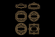 Art Deco 14 Logo Badges, a Decorative Illustration by Stanislav Kharchevskyi (Thumbnail 2 of 3)