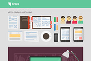 90+ Vector Flat Icons Bundle, an Icon by Mgd.Design (Thumbnail 2 of 4)