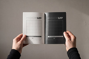 Hands Holding Brochure Mockups