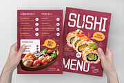 Japanese Sushi Menu, a Flyer Template by Annora Studio (Thumbnail 4 of 6)