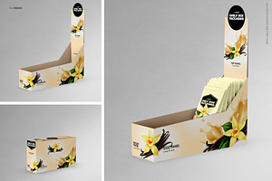 Retail Shelf Box 18 Packaging Mockup