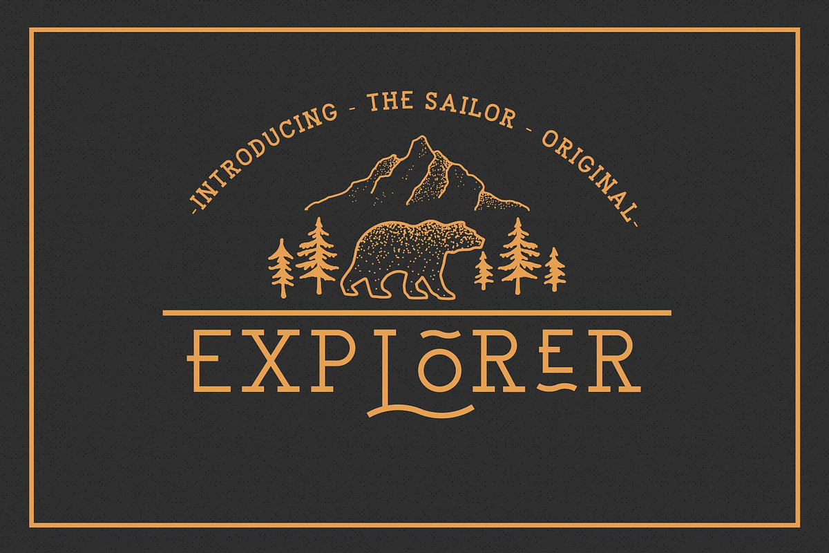 EXPLORER - Sailor Original Typeface, a Slab Serif Font by NEWFLIX.Bro (Photo 11 of 13)