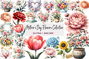 Mother’s Day Flowers Collection, an Illustration by DreamArtGraphic (Thumbnail 1 of 4)