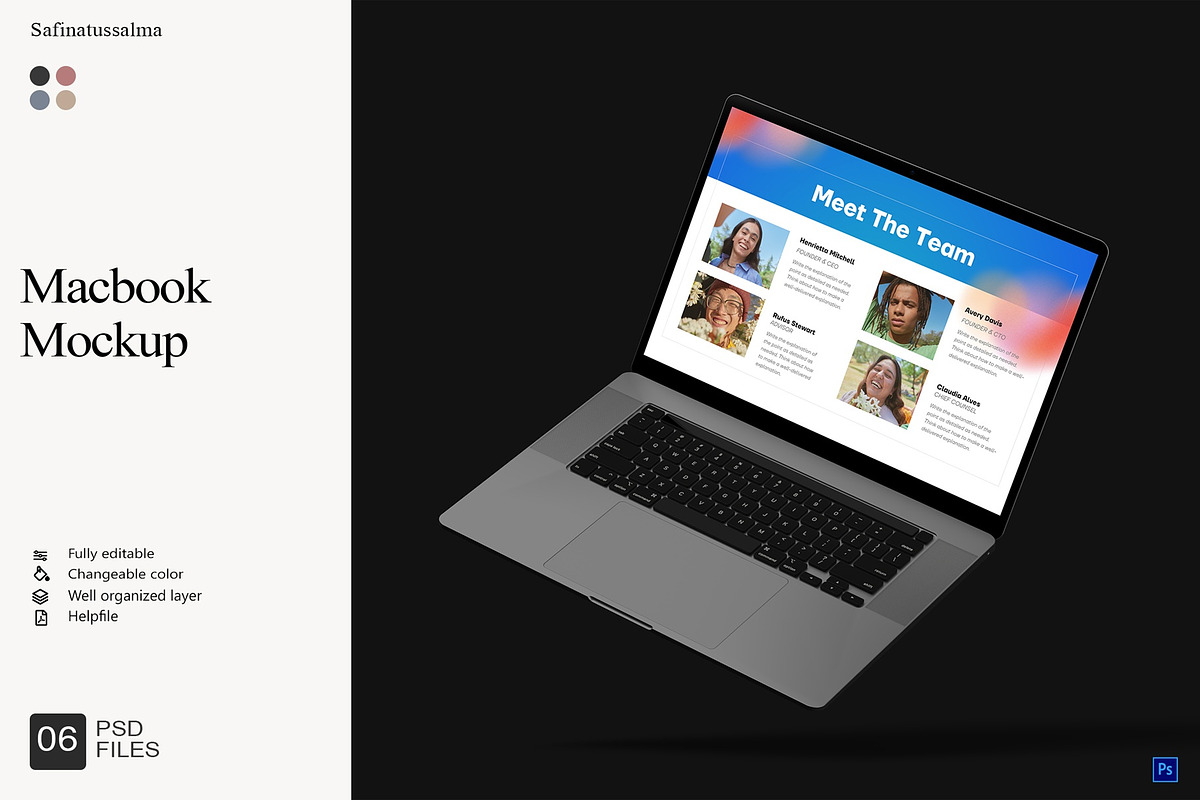 Macbook Mockup, a Device Mockup by Sweetdady (Photo 1 of 7)
