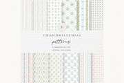 Grandmillennial Seamless Pattern, a Pattern Graphic by Invite to Clipart (Thumbnail 1 of 12)