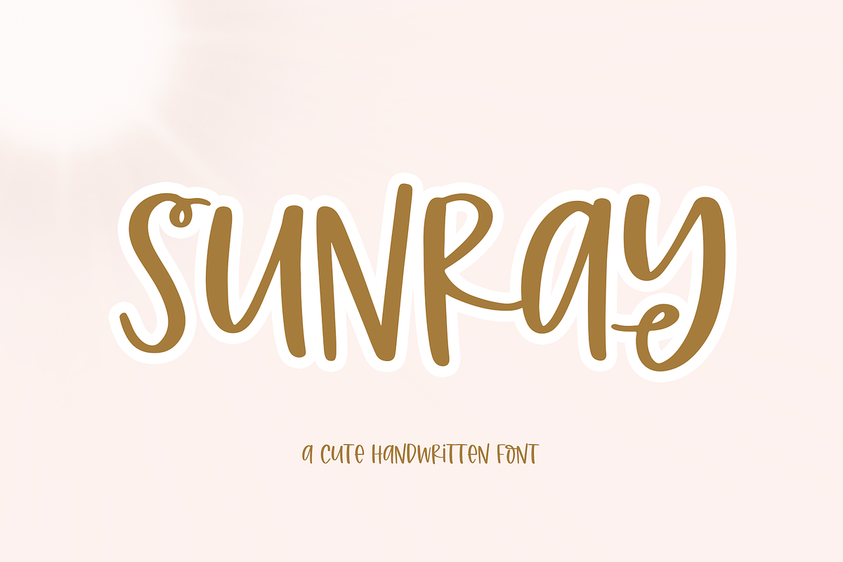 Sunray | Quirky Handwritten Font