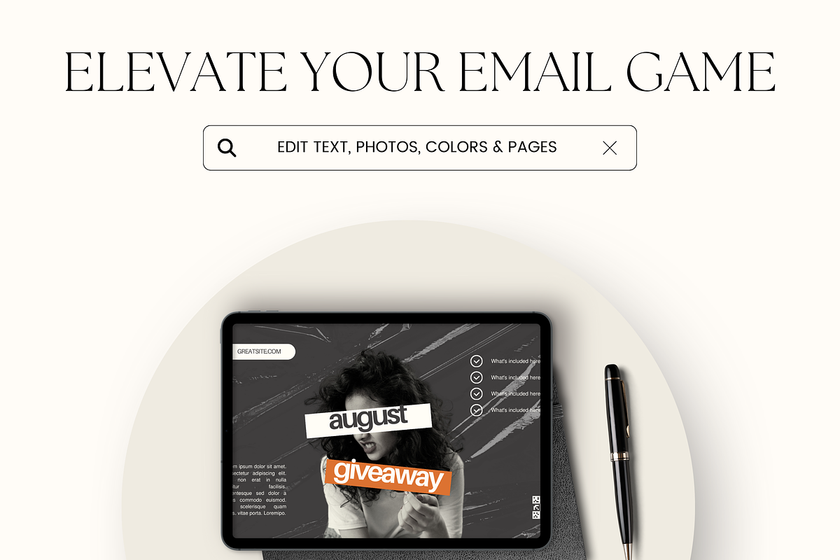Email Marketing Newsletter Template, an Email Template by Branding Babe Co. (Photo 9 of 9)