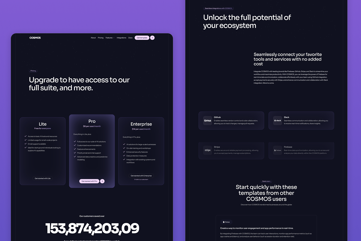 Framer Template – SaaS & AI, a Templates & Theme by THYMSN (Photo 2 of 4)