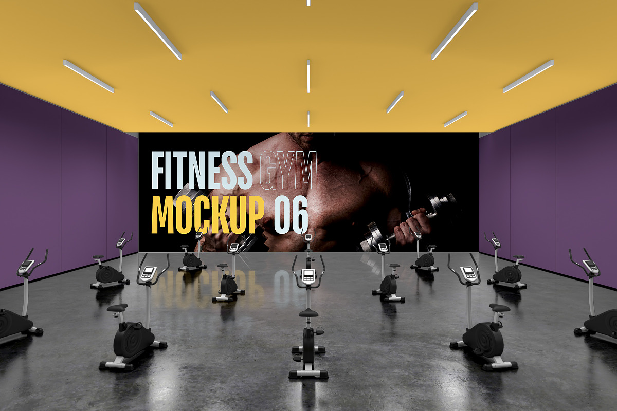 FITNESS GYM Mockup 06, an Advertising Mockup by Northern Kraft (Photo 4 of 6)