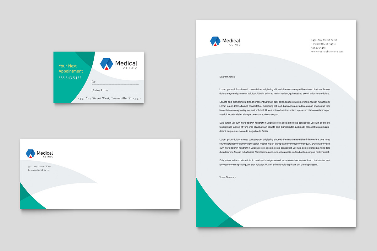Medical Stationery Template, a Stationery Template by StockLayouts (Photo 4 of 4)