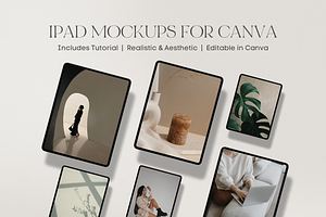 Canva iPad Mockups, a Mockup by Asha Glenn Design Studio