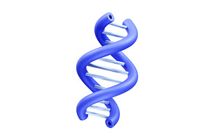 dna icon 3d rendering illustration, an Object Illustration by fahad121