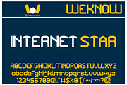 Internet Star font, a Sans Serif Font by weknow (Thumbnail 1 of 8)