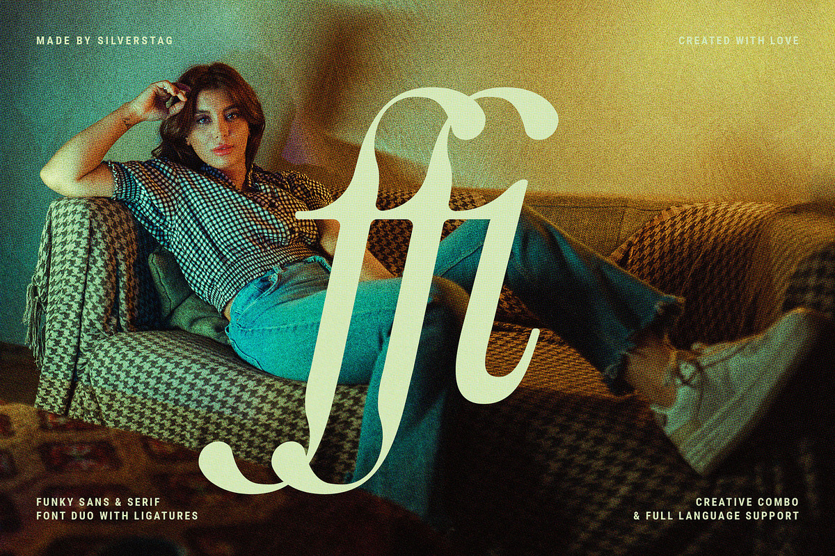 Officially Funky - Modern Font Duo, a Sans Serif Font by SilverStag Type Foundry (Photo 5 of 17)