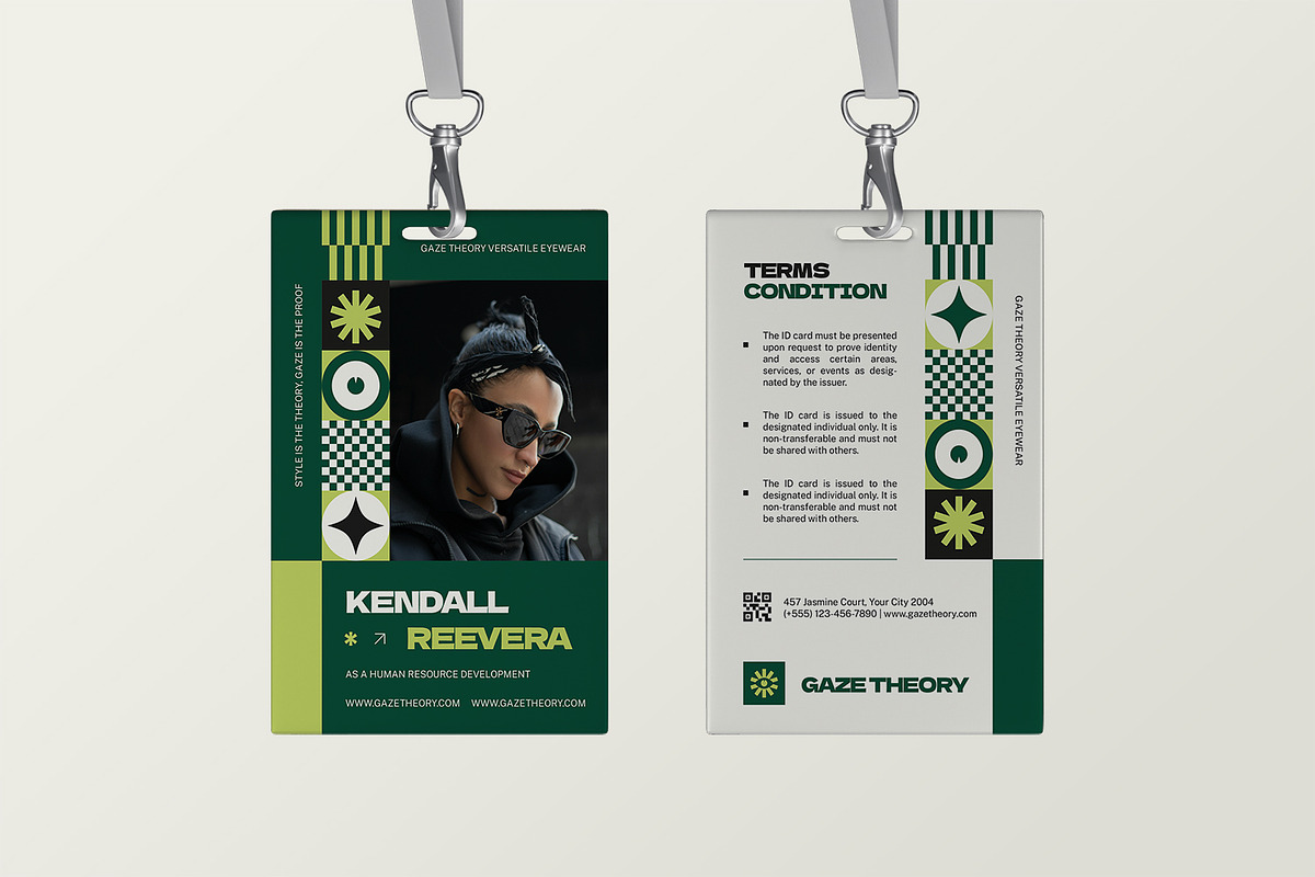 Gaze Theory Eyewear - ID Card, a Print Template by StreaksideStd (Photo 2 of 3)