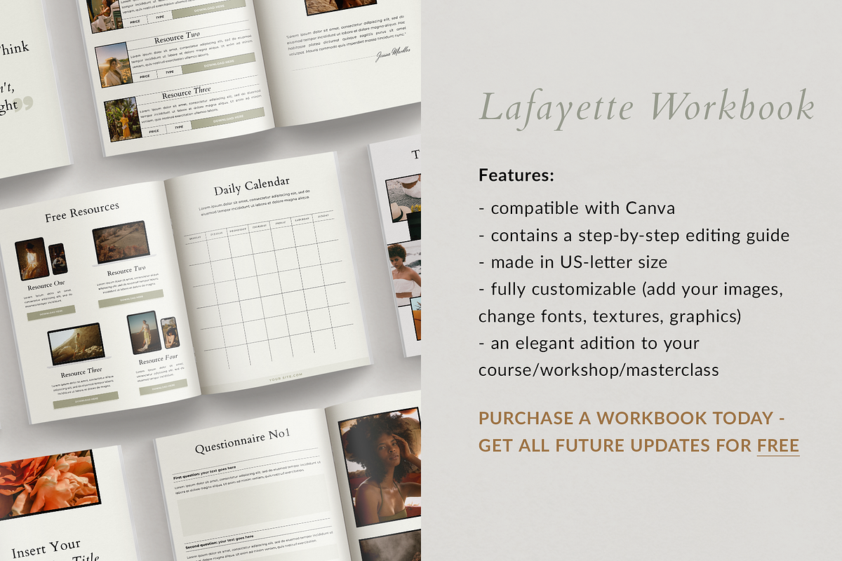 Ebook + Workbook Bundle | CANVA, a Magazine Template by Ralony (Photo 13 of 26)