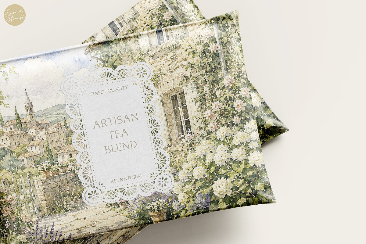 French Cottage Garden Watercolor Set, a Decorative Illustration by Euonia Meraki (Photo 17 of 18)
