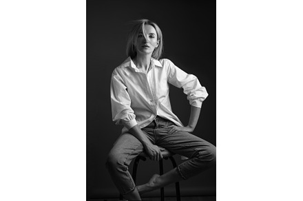 Beautiful blonde woman in a white, a Beauty & Fashion Photo by KOBRIN|PHOTO