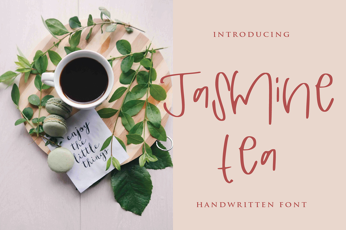 jasmine tea font, a Script Font by Mariyana (Photo 1 of 7)