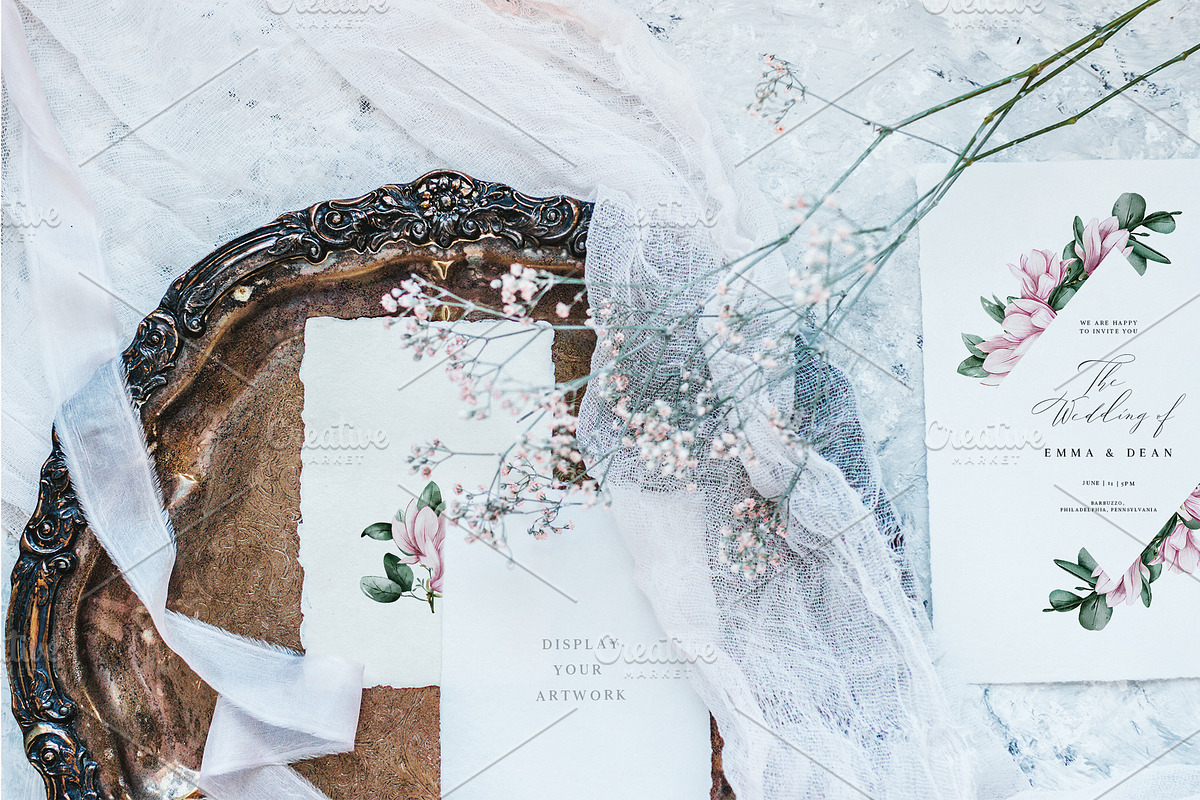 Baby's Breath Styled Stock Photos, an Advertising Mockup by Muse Mockups (Photo 6 of 7)