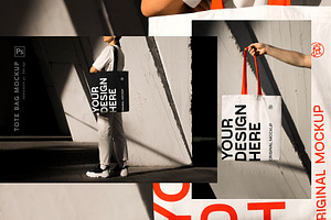 Urban Tote Bag Mockup Bundle