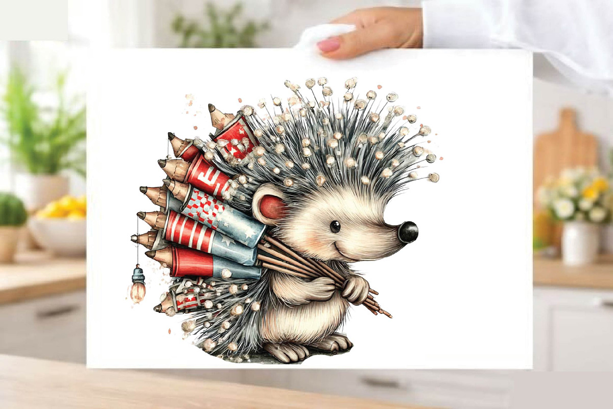 4th of July Animals Clipart Bundle., an Illustration by SVGArt (Photo 3 of 9)