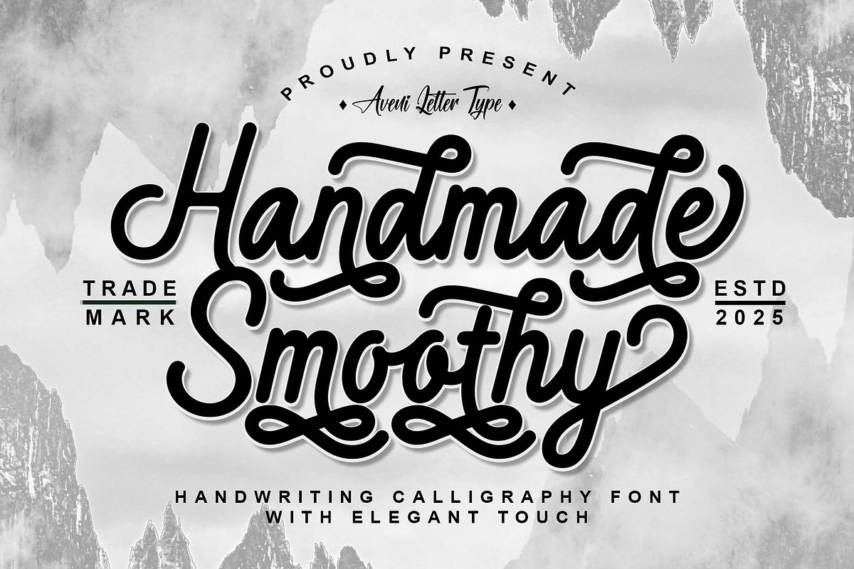 Handmade Smoothy | Handwritten Font, a Handwritten Font by Aveni Letter Type (Photo 1 of 12)