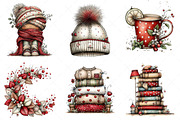 Watercolor Cozy Season Clipart Png, an Illustration by Craft Nest (Thumbnail 8 of 10)