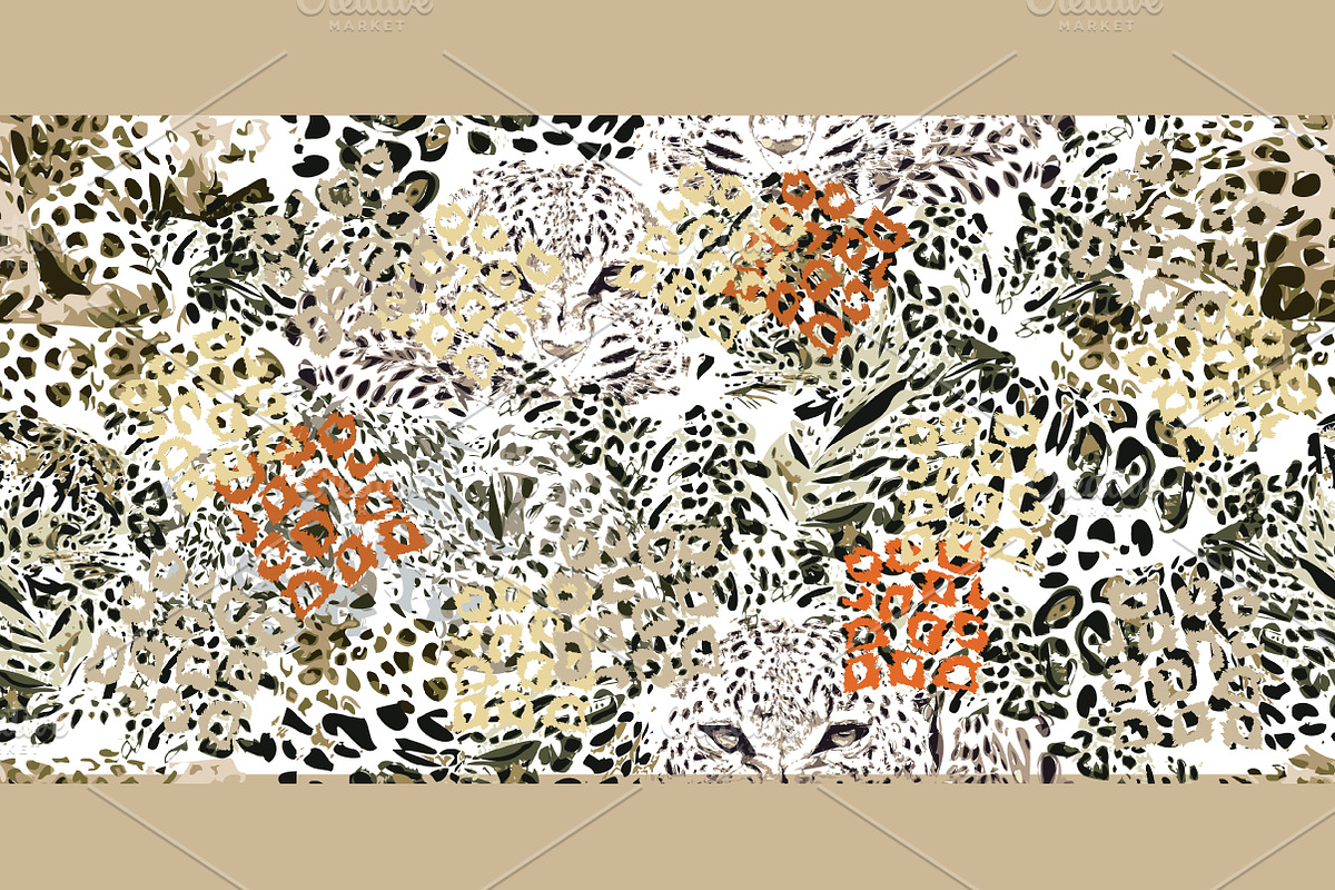 Safari Set. Seamless Animal Prints, a Pattern Graphic by Svetlana Kononova (Photo 3 of 9)