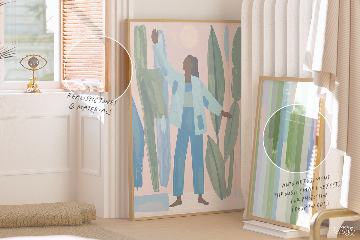 PARIS EN ROSE | frame mockup set, a Household Mockup by Stykke Studio (Photo 14 of 15)