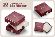 Sliding Jewelry Gift Box Mockup, a Packaging Mockup by Ram Studio LLC (Thumbnail 1 of 12)