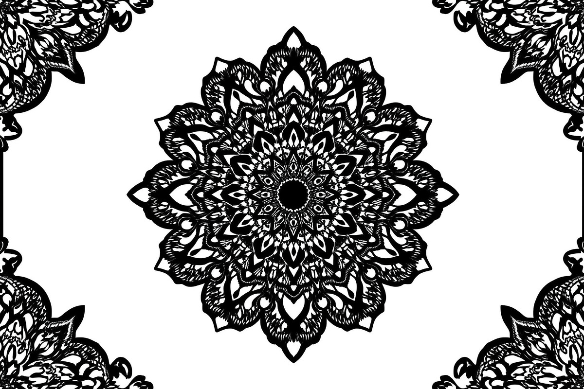 Elegant Floral Border Vector Design., an Illustration by Amazin_art (Photo 2 of 19)