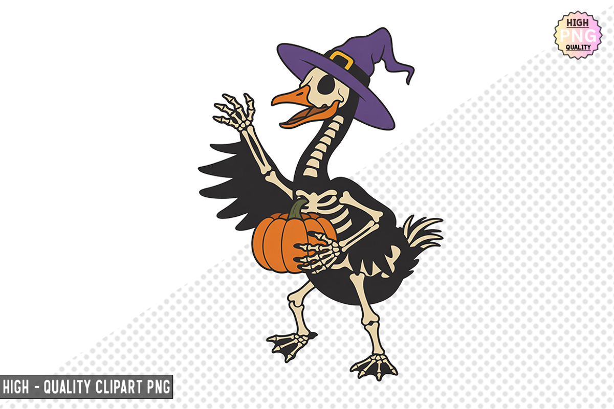 Spooky goose skeleton Bundle, a Graphic by crative8112 (Photo 11 of 11)