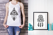 Esoteric set of lineart illustration, an Illustration by Astarta (Thumbnail 7 of 11)