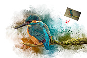 Watercolor Bird Painting Effect, an Action Add-On by Photoshop Action (Thumbnail 3 of 21)