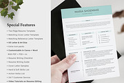 Resume / CV Template | Canva & Word, a Resume Template by CreativeZoom (Thumbnail 2 of 7)