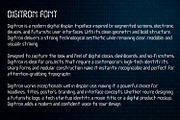 Digitron Font, a Sans Serif Font by OWPictures (Thumbnail 6 of 8)